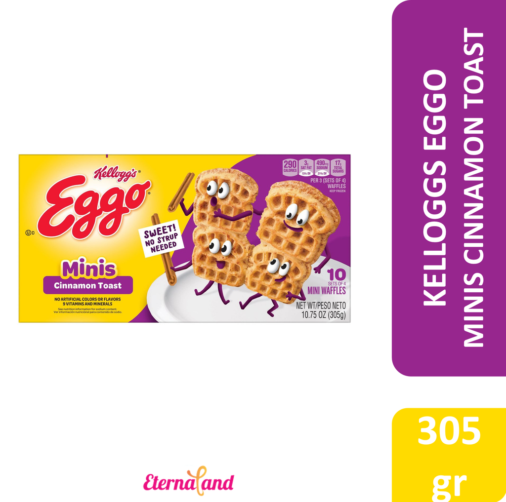 Kelloggs Eggo Waffles Cinnamon Toast 10.75 oz