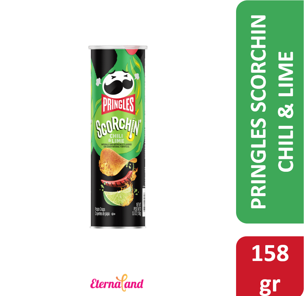 Pringles Extra Hot Chili & Lime 5.5 Oz