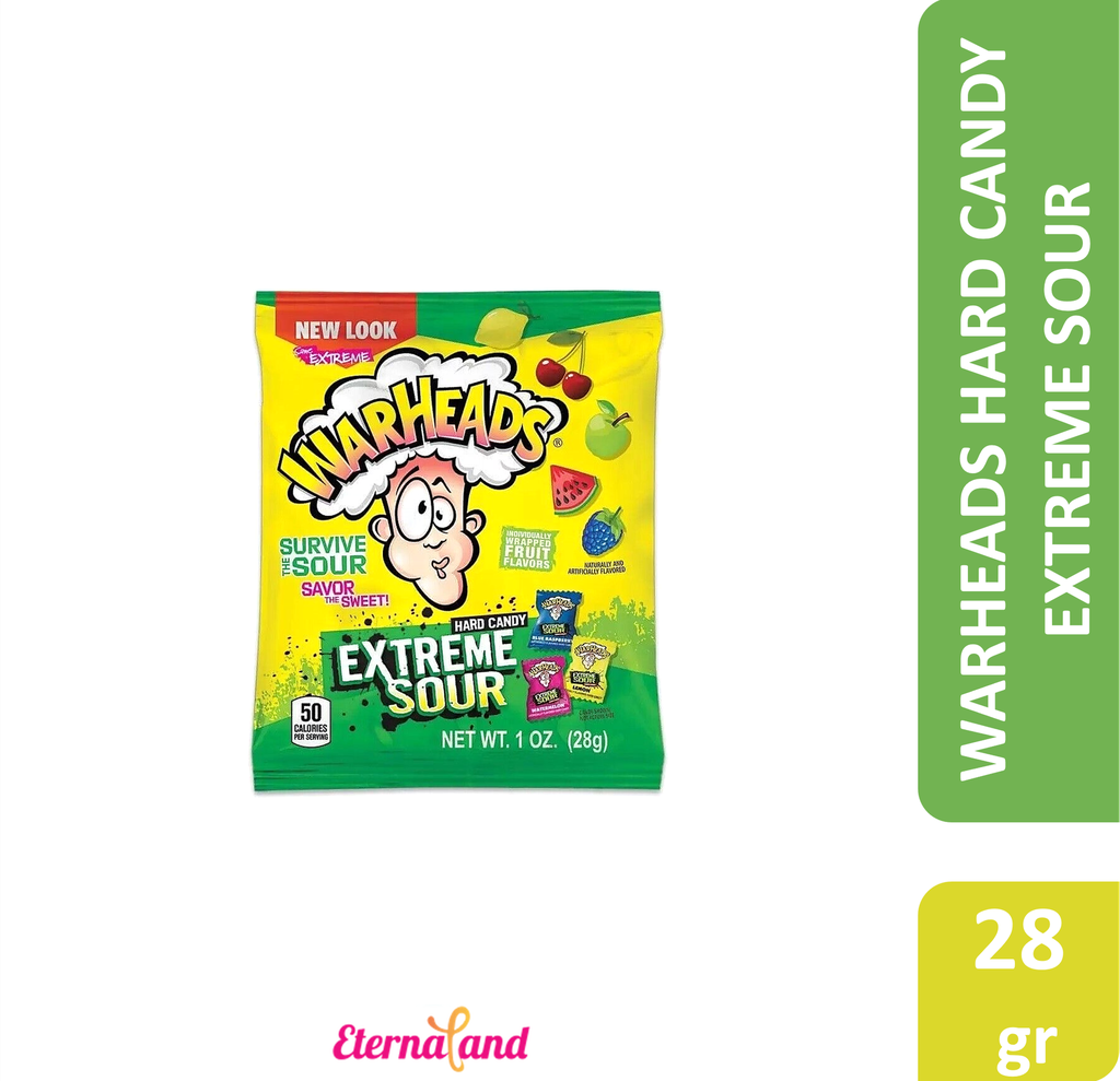 Warheads Extreme Sour Hard Candy 1 Oz