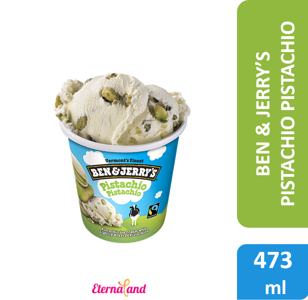 Ben & Jerry Pistachio 1 Pint / 473 ml