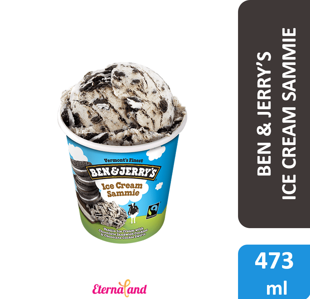 Ben & Jerry Ice Cream Sammie 1 Pint / 473 ml