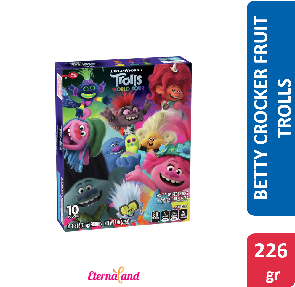 Betty Crocker Trolls Fruit Flavored Snacks 8 oz