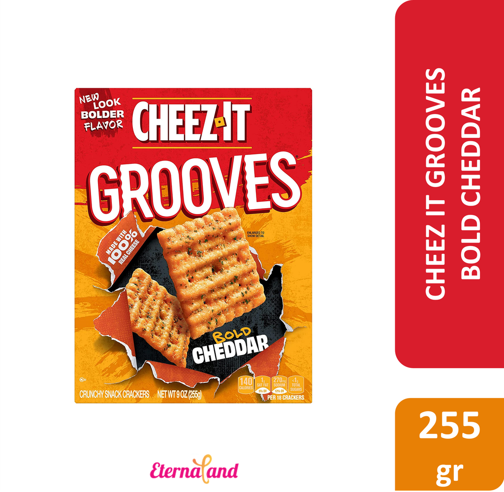 Cheez It Grooves Bold Cheddar Crackers 9 oz | The Primasari