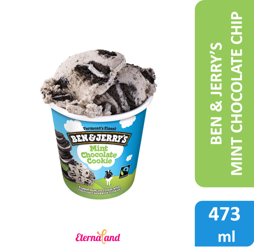 [076840100040] Ben & Jerry Mint Chocolate Cookie 1 Pint / 473 ml