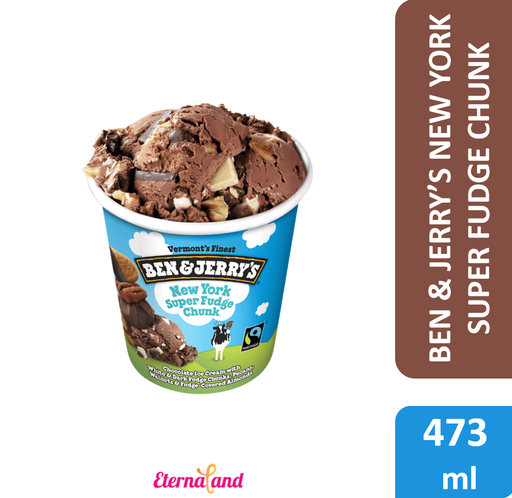 [076840100149] Ben & Jerry New York Super Fudge Chunk 1 Pint / 473 ml